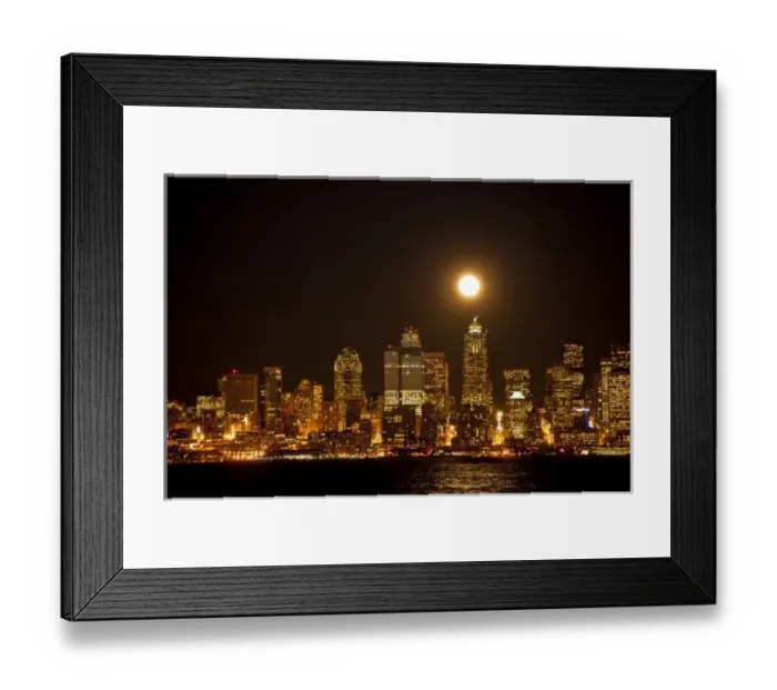 Framed Print : USA, Washington, Seattle skyline Framed Print : USA, Washington, Seattle skyline