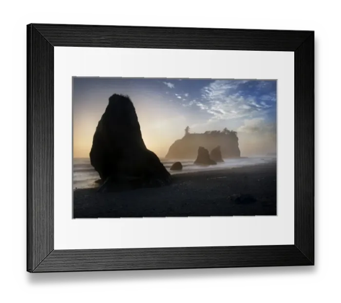 Framed Print : Sunset at Ruby Beach, Olympic National Park, Washington, USA Framed Print : Sunset at Ruby Beach, Olympic National Park, Washington, USA