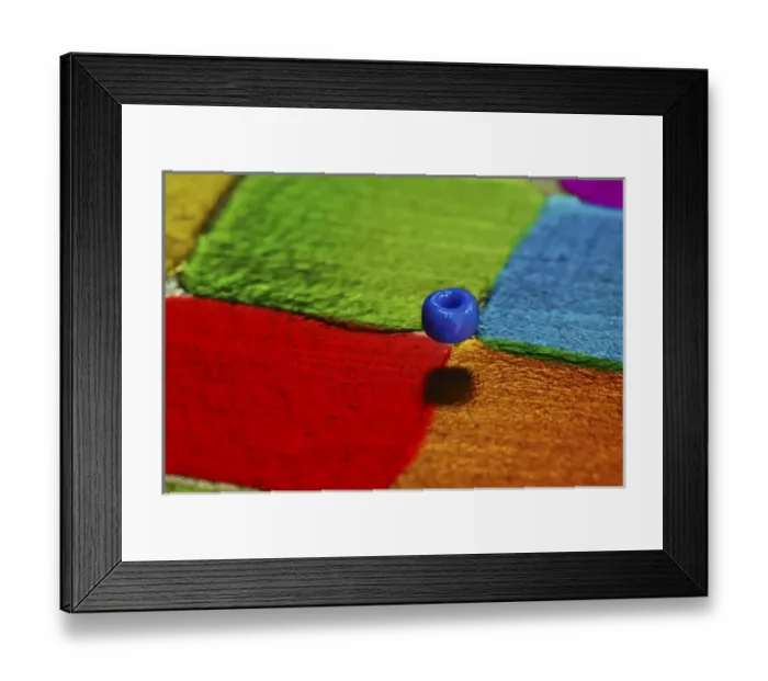 Framed Print : USA, Glass bead gives the illusion of floating in air