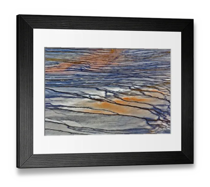 Framed Print : Pattern in bacterial mat around perimeter of Grand Prismatic Spring, Midway Geyser Basin Framed Print : Pattern in bacterial mat around perimeter of Grand Prismatic Spring, Midway Geyser Basin