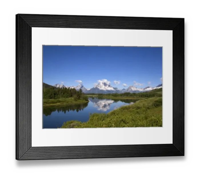 Framed Print : Teton Mountains in Grand Teton National Park, Wyoming