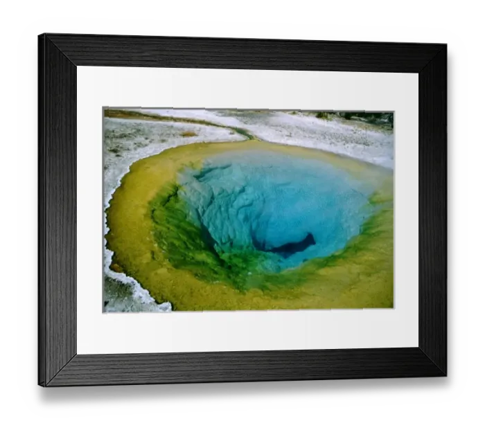 Framed Print : North America, USA, Wyoming, Yellowstone National Park. Upper Geyser Basin, Morning Glory Pool