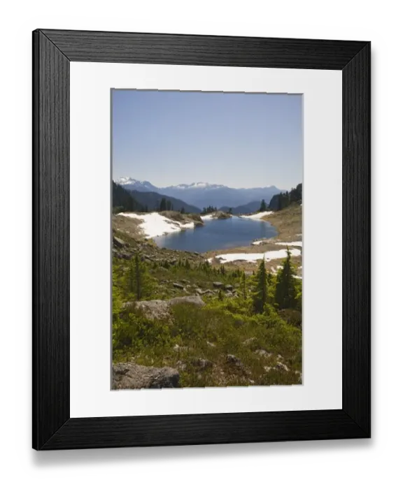 Framed Print : WA, Mt. Baker Wilderness, Lake Ann Framed Print : WA, Mt. Baker Wilderness, Lake Ann