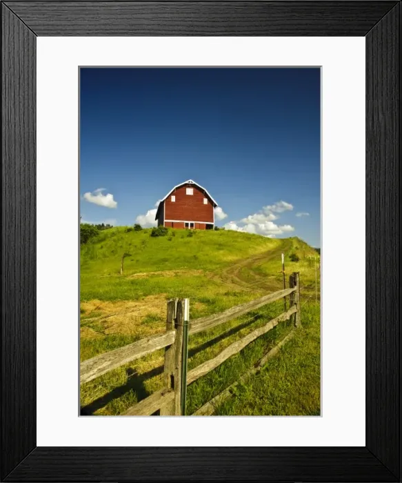 Framed Print : USA, Washington, Walla Walla. A barn stands Framed Print : USA, Washington, Walla Walla. A barn stands