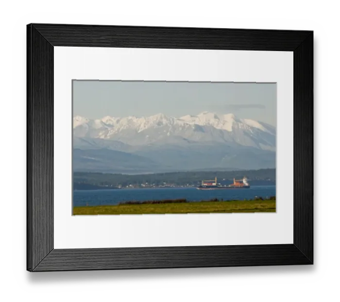 Framed Print : USA, WA, Whidbey Island. View from Ebeys Bluff across Strait of Juan de Fuca Framed Print : USA, WA, Whidbey Island. View from Ebeys Bluff across Strait of Juan de Fuca