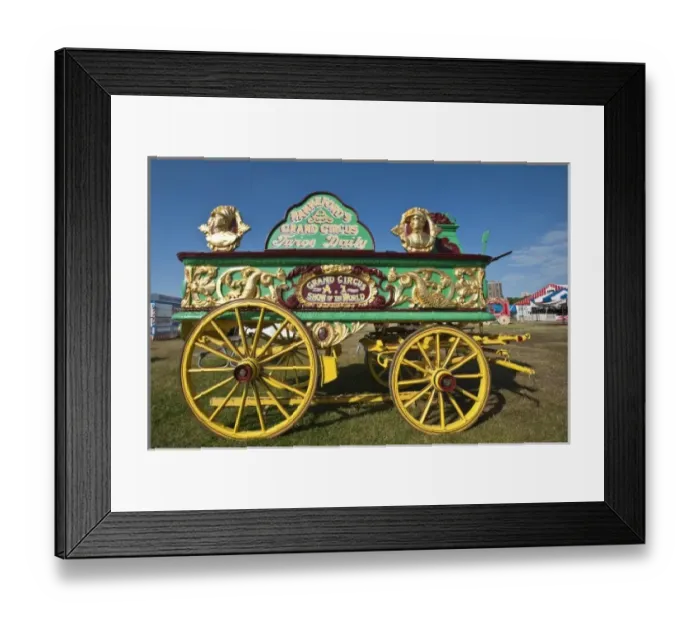 Framed Print : Milwaukee, Wisconsin. Historic circus wagons at the annual Great CIrcus Parade