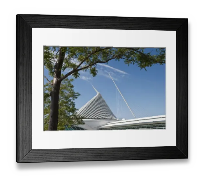 Framed Print : Milwaukee, Wisconson. The Quadracci Pavilion of the Milwaukee Museum of Art Framed Print : Milwaukee, Wisconson. The Quadracci Pavilion of the Milwaukee Museum of Art