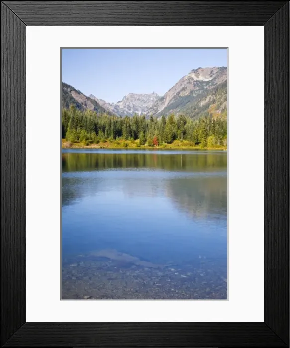 Framed Print : WA, Mount Baker Snoqulamie National Forest, Gold Creek Pond Framed Print : WA, Mount Baker Snoqulamie National Forest, Gold Creek Pond