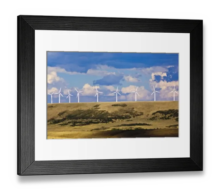 Framed Print : Wind Turbine Ridgeline, WY, USA Framed Print : Wind Turbine Ridgeline, WY, USA
