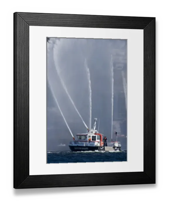 Framed Print : WA, Seattle, Lake Union, 4th of July Framed Print : WA, Seattle, Lake Union, 4th of July