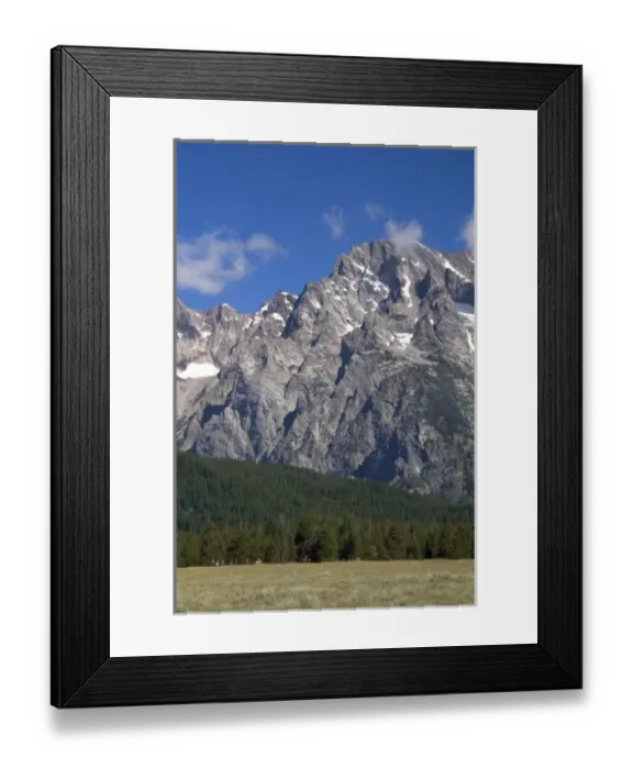 Framed Print : Horseback riding in Grand Teton National Park, Wyoming beneath Mt. Moran Framed Print : Horseback riding in Grand Teton National Park, Wyoming beneath Mt. Moran