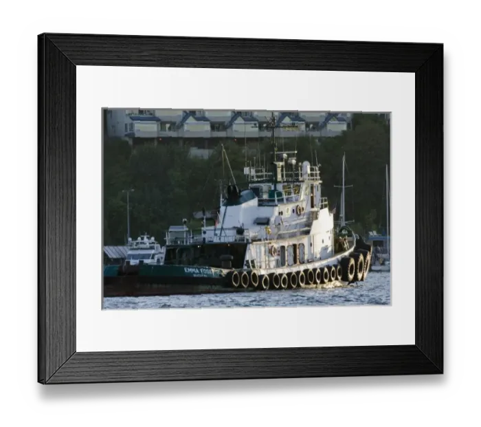 Framed Print : WA, Seattle, Lake Union, Foss tugboat Framed Print : WA, Seattle, Lake Union, Foss tugboat