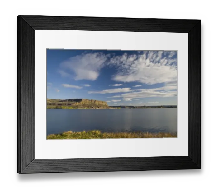 Framed Print : WA, Grant County, Upper Grand Coulee, Steamboat Rock, a massive basalt butte Framed Print : WA, Grant County, Upper Grand Coulee, Steamboat Rock, a massive basalt butte