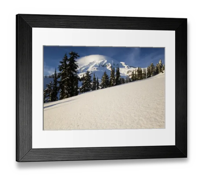 Framed Print : WA, Mt. Rainier NP, Mt. Rainier after winter snowstorm Framed Print : WA, Mt. Rainier NP, Mt. Rainier after winter snowstorm