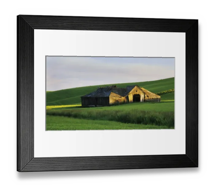 Framed Print : Abandoned barn in the heart of the Palouse Framed Print : Abandoned barn in the heart of the Palouse