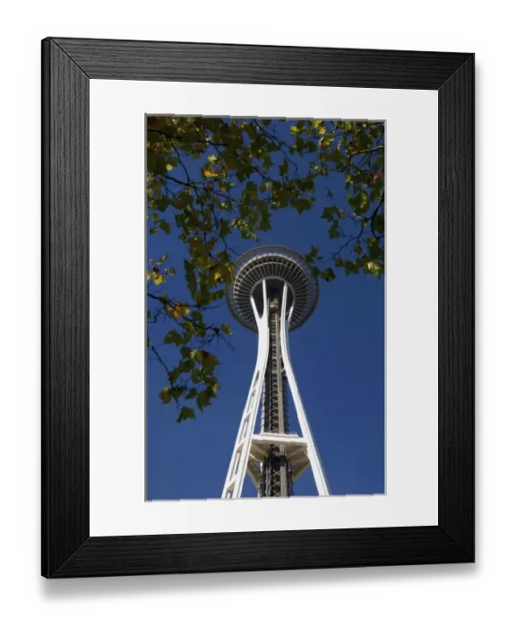 Framed Print : USA, Washington State, Seattle, Space Needle in fall Framed Print : USA, Washington State, Seattle, Space Needle in fall