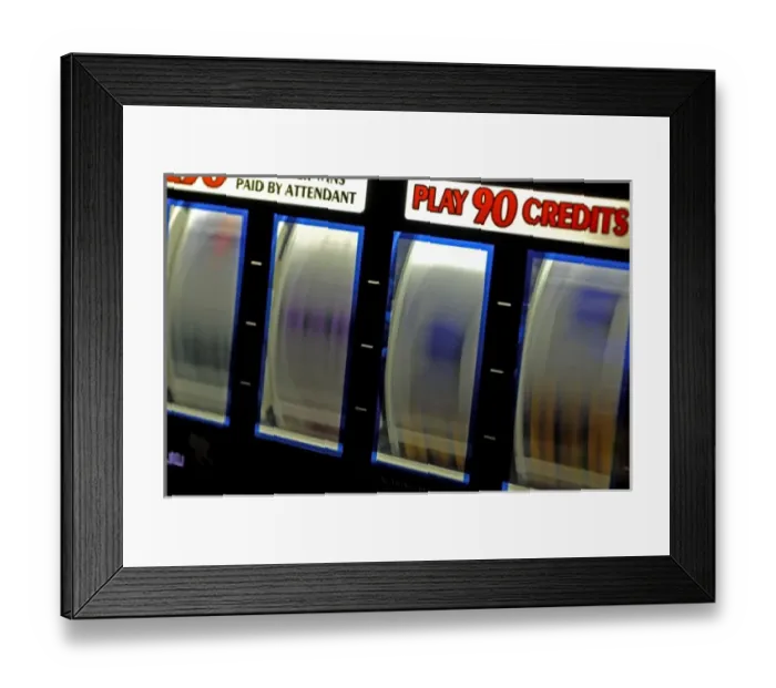Framed Print : Mexico cruise. Princess Cruises Dawn Princess casino, slot machines