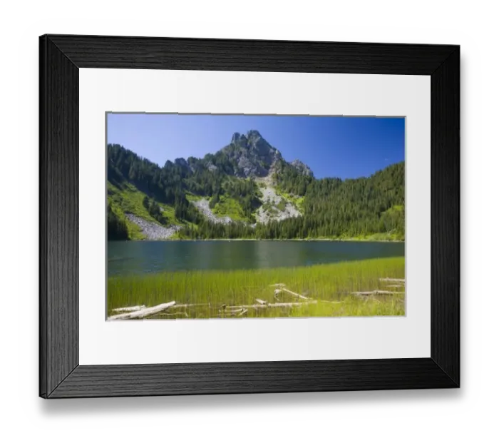 Framed Print : NA, WA, Wild Sky Wilderness, Eagle Lake and Merchant Peak Framed Print : NA, WA, Wild Sky Wilderness, Eagle Lake and Merchant Peak