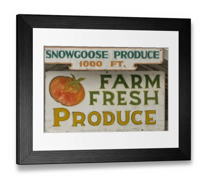 Framed Print : USA, WA, Skagit Valley. Open air produce market on Fir Island