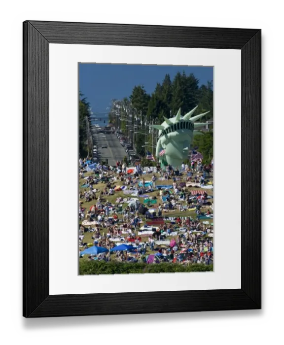 Framed Print : WA, Seattle, Gasworks Park, 4th of July Framed Print : WA, Seattle, Gasworks Park, 4th of July