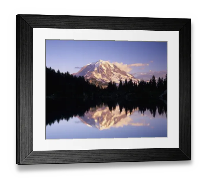 Framed Print : WA, Mt. Rainier NP, Mt. Rainier and reflection in Eunice Lake Framed Print : WA, Mt. Rainier NP, Mt. Rainier and reflection in Eunice Lake