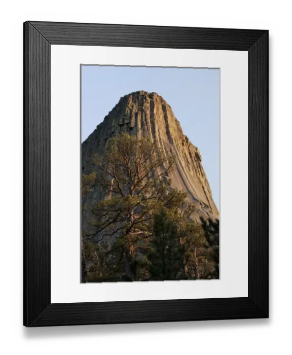 Framed Print : USA, Wyoming, Devils Tower National Monument, Devils Tower is a 1267 foot tall monolithic Framed Print : USA, Wyoming, Devils Tower National Monument, Devils Tower is a 1267 foot tall monolithic