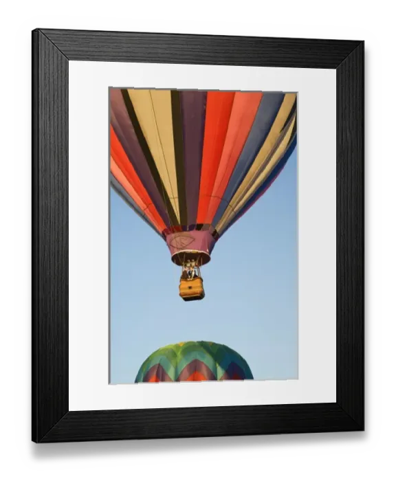 Framed Print : WA, Prosser, The Great Prosser Balloon Rally, Hot air balloons in flight
