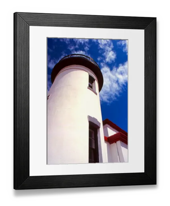 Framed Print : Admiralty Head Lighthouse in Fort Casey State Park on Whidbey Island in Washington