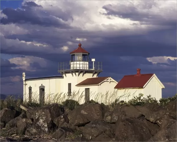 WA, Hansville, Point No Point Lighthouse, established 1879