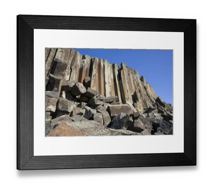 Framed Print : WA, Othello, Columbia National Wildlife Refuge, columnar basalt formation Framed Print : WA, Othello, Columbia National Wildlife Refuge, columnar basalt formation