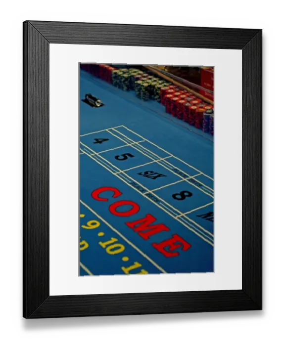 Framed Print : Mexico cruise. Princess Cruises Dawn Princess casino, gaming table, come line Framed Print : Mexico cruise. Princess Cruises Dawn Princess casino, gaming table, come line