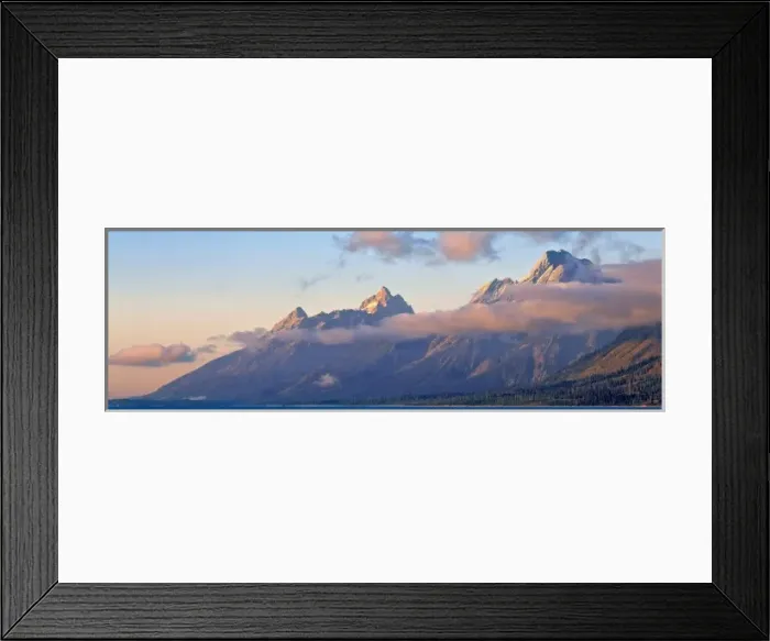 Framed Print : USA, Wyoming, Grand Teton NP. Sunrise crawls over the steep flanks of the Tetons Framed Print : USA, Wyoming, Grand Teton NP. Sunrise crawls over the steep flanks of the Tetons