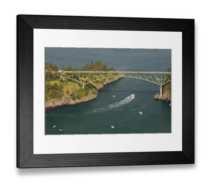 Framed Print : Aerial of Deception Pass bridge between Fidalgo, Canoe and Whidbey Islands. Joseph Framed Print : Aerial of Deception Pass bridge between Fidalgo, Canoe and Whidbey Islands. Joseph
