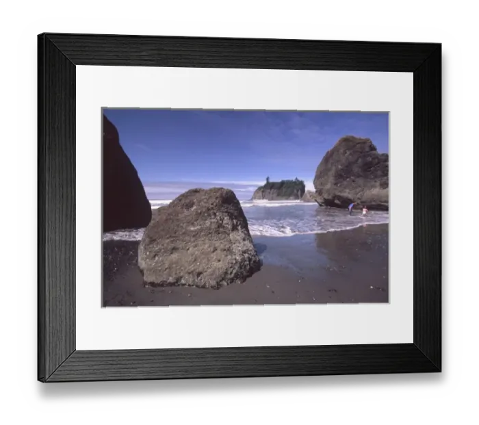 Framed Print : Ruby Beach Sea Stacks, Olympic National Park; Washington; US