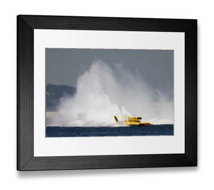 Framed Print : WA, Seattle, Seafair Hydroplane Races on Lake Washington