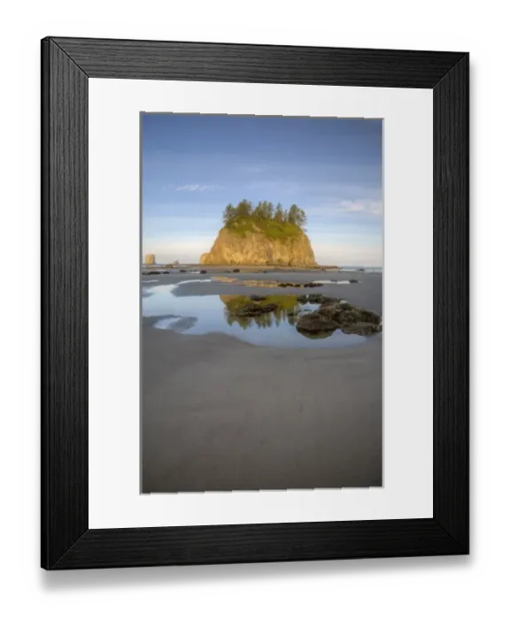 Framed Print : USA, Washington, Olympic National Park, Second Beach, Seastacks at low tide Framed Print : USA, Washington, Olympic National Park, Second Beach, Seastacks at low tide