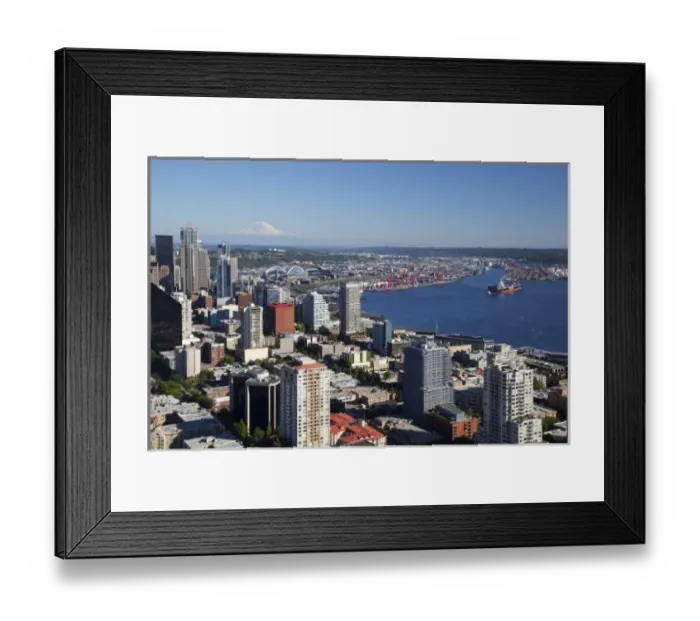 Framed Print : WA, Seattle, view from Seattle Space Needle Framed Print : WA, Seattle, view from Seattle Space Needle