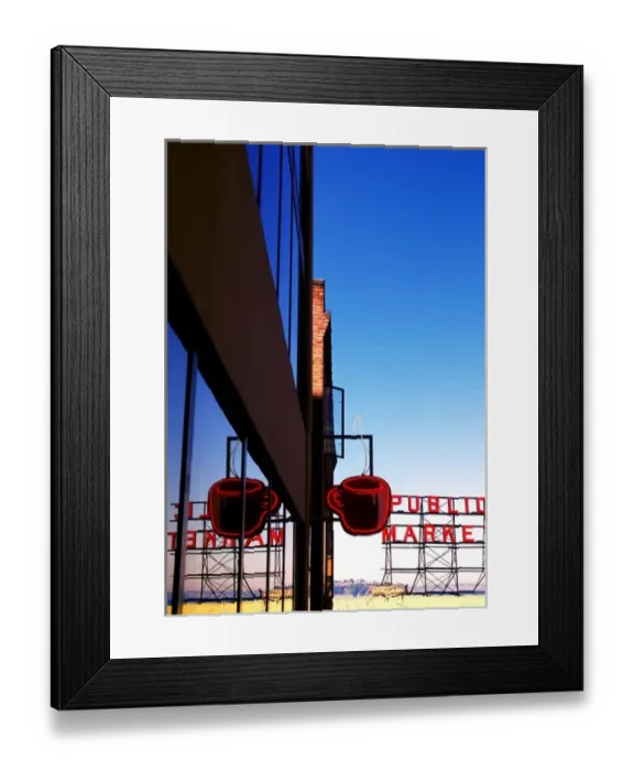 Framed Print : Seattle is know worldwide for its love of coffee Framed Print : Seattle is know worldwide for its love of coffee