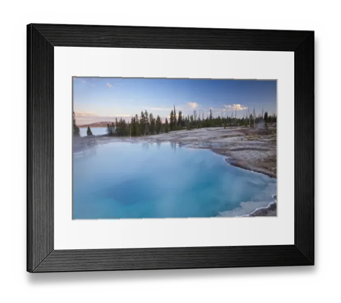 Framed Print : Black Pool geyser in the West Thumb Geyser Basin along Yellowstone Lake in Yellowstone Framed Print : Black Pool geyser in the West Thumb Geyser Basin along Yellowstone Lake in Yellowstone
