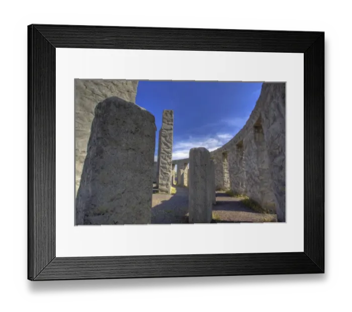 Framed Print : USA, Washington, Columbia River Gorge National Scenic Area, Stonehenge Memorial Framed Print : USA, Washington, Columbia River Gorge National Scenic Area, Stonehenge Memorial