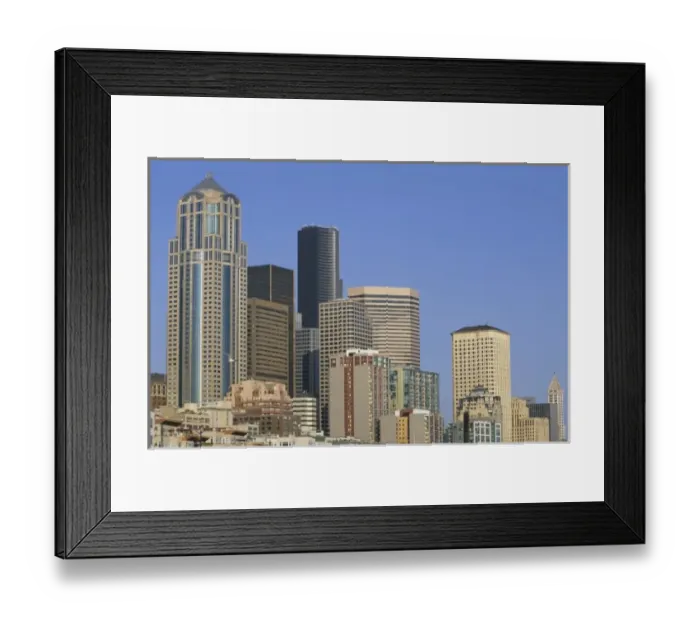 Framed Print : USA, Washington, Seattle, Downtown. View of downtown skyscrapers Framed Print : USA, Washington, Seattle, Downtown. View of downtown skyscrapers