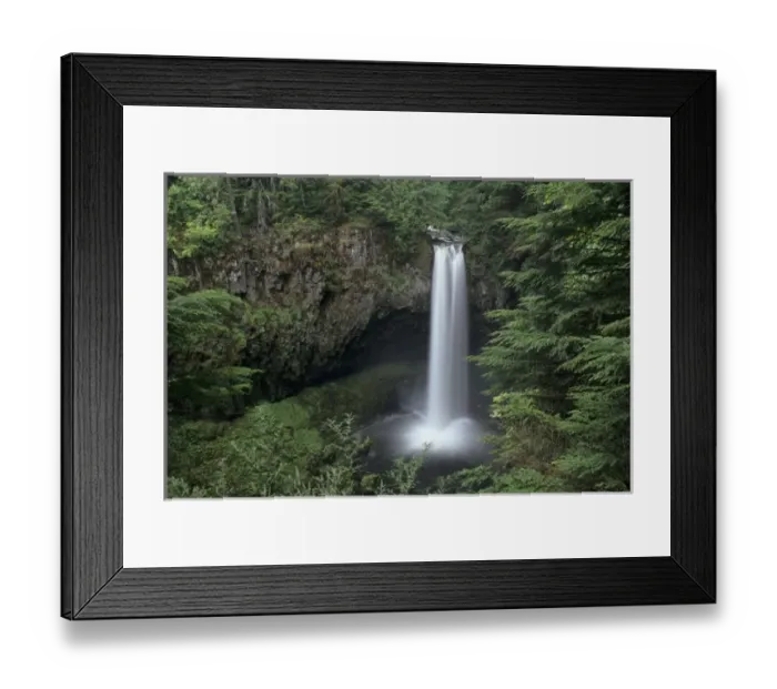 Framed Print : WA, Gifford Pinchot NF, Big Creek Falls, 125 falls Framed Print : WA, Gifford Pinchot NF, Big Creek Falls, 125 falls