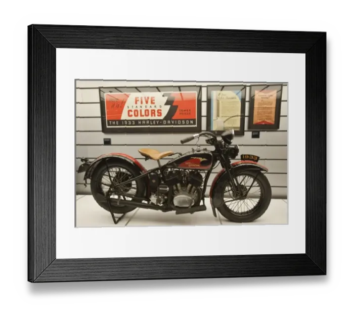 Framed Print : Milwaukee, Wisconsin. Harley Davidson Muesum