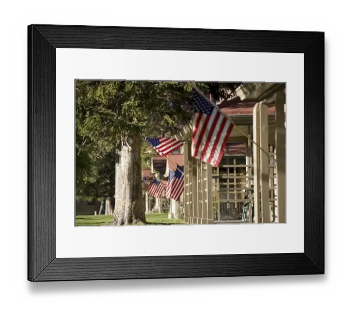 Framed Print : USA. Wyoming. Yellowstone National Park. Residents in Mammoth Hot Springs proudly Framed Print : USA. Wyoming. Yellowstone National Park. Residents in Mammoth Hot Springs proudly