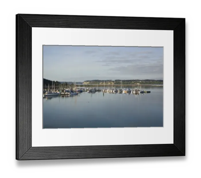 Framed Print : Ferry dock area and marina at Whidby Island to Port Townsend, WA Framed Print : Ferry dock area and marina at Whidby Island to Port Townsend, WA