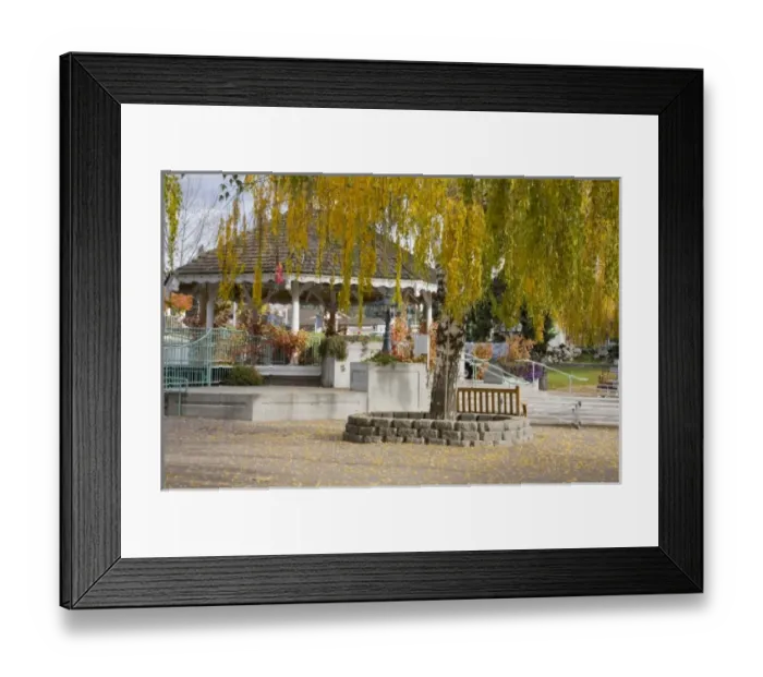 Framed Print : WA, Leavenworth, Bavarian style village, Gazebo in the park Framed Print : WA, Leavenworth, Bavarian style village, Gazebo in the park