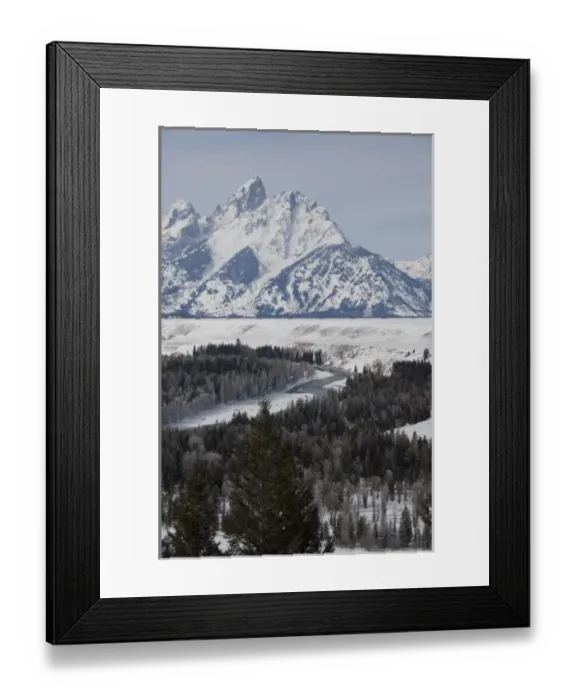 Framed Print : USA, Wyoming. Grand Teton National Park. Winter park overlook Framed Print : USA, Wyoming. Grand Teton National Park. Winter park overlook
