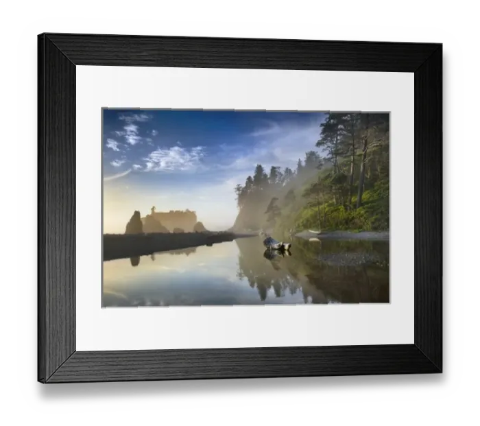 Framed Print : Sunset at Ruby Beach, Olympic National Park, Washington, USA