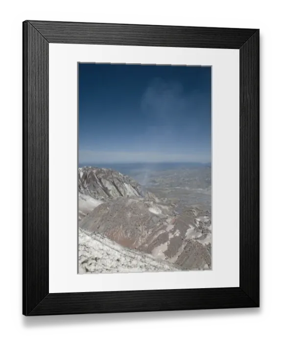 Framed Print : WA, Mount Saint Helens National Volcanic Monument, steam venting from the lava dome