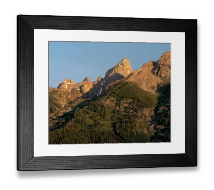 Framed Print : USA, Wyoming, Grand Teton NP. Forests reach almost to the flanks of the Grand Tetons Framed Print : USA, Wyoming, Grand Teton NP. Forests reach almost to the flanks of the Grand Tetons